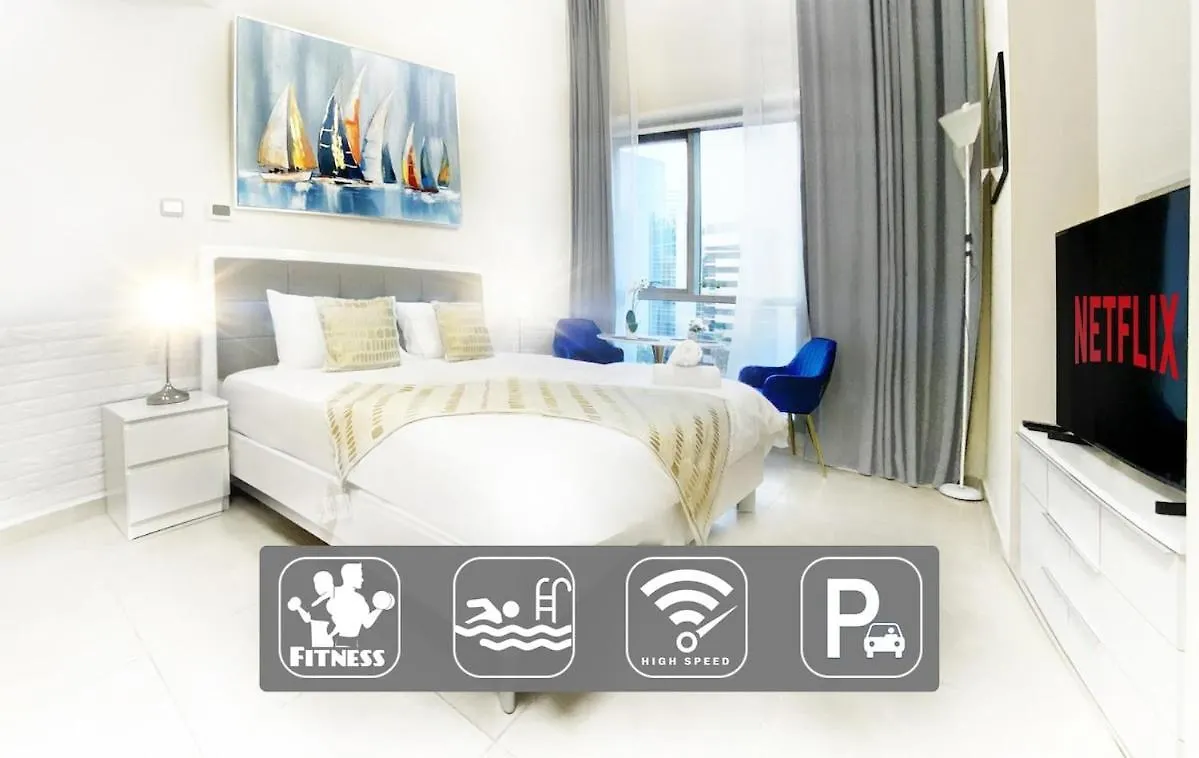 Studio In Dubai Marina Near Beach And Metro With Fast Wifi And Car Parking Z507 location